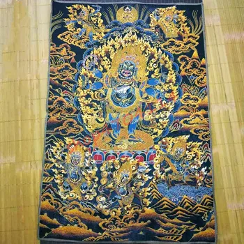 Svilena vezenina Buda Thangka, vrhunsko obrt, okraski, zbirk