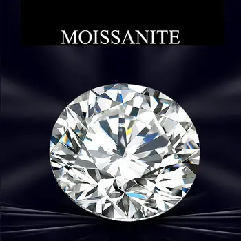 Szjinao Pravi D Barvo VVS1 Svoboden Gemstone Moissanite Diamond 1ct 6,5 mm Krog Odlično Rezano Mimo Diamond Test Z GRA Certifikat