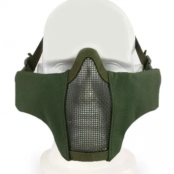 Taktično Airsoft Polovico Obraza Paintball Maska Jekla Očesa Lobanje Zložljiva Vojaška Vojske Wargame Lovski Pribor Zaščitne Maske