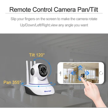 Techage 1080P Brezžične IP Kamere Pan/Tilt 2MP Dome Notranja Two-Way Audio CCTV WiFi Kamera Home Video Nadzor Varnosti