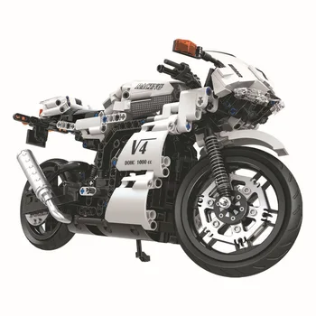 Tehnika motorno kolo Moto gradniki Določa Opeke Model Otroci Klasične Igrače Za Otroke Darila, Božična darila, Mestni Avto