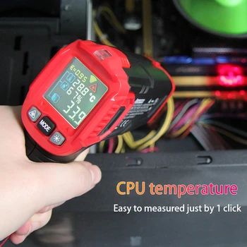 Termometer HABOTEST Infrardeči Termometer Digitalne Vremenske Postaje HT650C Higrometer Temperatura Vlažnost Meter Za Industrijske