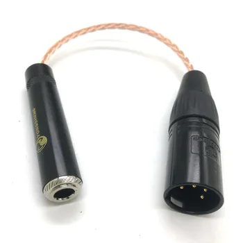 Thouliess 10 CM 8 jeder Eno Crystal Bakra, 4-Pin XLR Moški Uravnotežene, da 6,35 mm 1/4 Ženski Audio Kabel