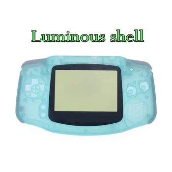 TingDong Zelene in Modre barve Za Gameboy Advance Žareti v Temno Plastične Lupine Primeru Stanovanj w Zaslonu Za GBA Svetlobna primeru Zajema