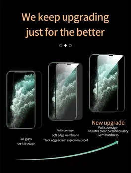 TOTU za iPhone 7 8 7Plus 8Plus X XS XR XS MAX 11 Pro Max 11Pro 11 SE 2020 Telefon Zaščitnik Zaslon HD Zaslon Kaljeno Steklo Film