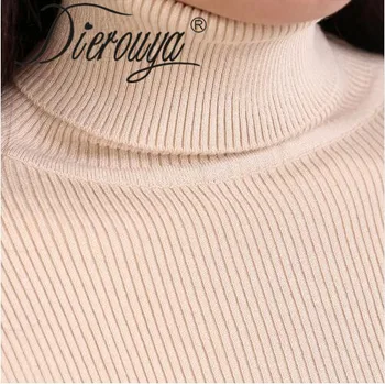 Turtlenecks pozimi leta 2020 korejskih žensk puloverju slim srednje dolgo turtleneck pulover zadebelitev femme pulover pletenje pulover