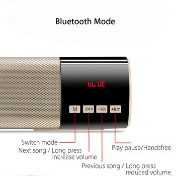 TV Bluetooth Zvočniki Hi-fi in mobilnih Brezžičnih Soundbar Subwoofer 3DStereo Stolpec Glasbeni Center za Sistem za Domači Kino Za Računalnik