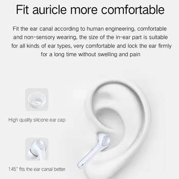 TWS Dotik Nadzor Težka Bas Brezžične Slušalke z Mikrofonom Bluetooth V5.0 Športne Čepkov 3D Mic Hi-fi Stereo Slušalke za Telefon Glasbe