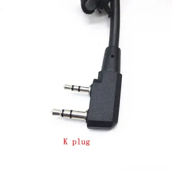 U94 PG Kabel K plug za Ž Taktično Bowman Elite II HD01 HD02 HD03 Slušalke za Kenwood BaoFeng Wouxun Puxing TYT walkie talkie