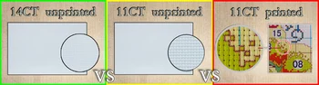 Ulice po dežju slikarstvo šteje natisnjena na platno DMC 11CT 14CT kompleti DIY Navzkrižno Šiv vezenje needlework Določa