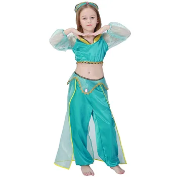 Umorden Pravljica Aladdin Svetilka Aladdin Kostume Jasmina Kopalke za Moške, Ženske, Dekleta, Družina Ujemanje Arabskem Oblačila