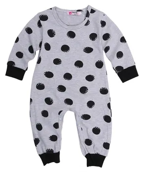Unisex Baby Fantje, Dekleta Obleke z Dolgimi Rokavi Polka Dot Tiskanja Zimske Otroške igralne obleke Newborn Baby Oblačila Jumpsuits igralne obleke 0-24M