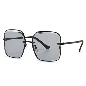 Unisex Retro Vintage Kvadratnih sončna Očala Moški Ženske Modni Prevelik sončna Očala Visoke Kakovosti Velike Odtenki Oculos De Sol UV400