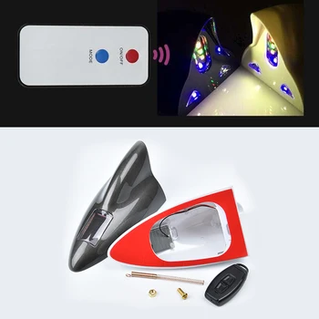 Univerzalni Avto Opozorilo LED Signal Antene Dekoracijo Shark Fin Antene Nepremočljiva Klavir Barve Za Renault Sport Opel Astra Clio
