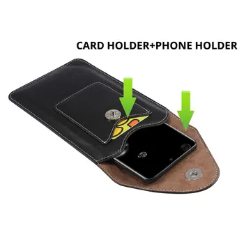 Univerzalni Primeru Telefon Torbica s Pasom tulec za Samsung Huawei Xiaomi iPhone Flip usnje vreča Pasu Vrečko Slim Design S, M, L velikost