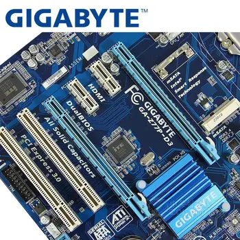 Uporabljajo,GIGABYTE GA-Z77P-D3 Desktop Motherboard Z77 Socket LGA 1155 i3 i5, i7 DDR3 32 G ATX UEFI BIOS