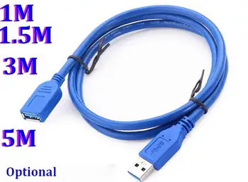 USB Podaljšek USB 3.0 Moški A do USB3.0 Ženske A SEM, DA AF Extender za Sinhronizacijo Podatkov Kabel Kabel Adapter Konektor 1 M 1,5 M 3M 5M