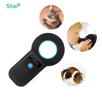 USB Polnilne Microchip Ročni Bralec Pet ID Bralec Živali Čip Digitalni Skener, ki se Splošno uporablja za Mačka Pes Želve