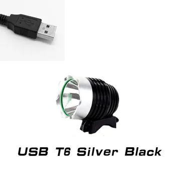 USB Polnjenje DC Super Svetla XML T6 LED 1800 Lumni Kolo Luč Žaromet, Nepremočljiva 3 Načinu LED Kolesa, Lahka Svetilka
