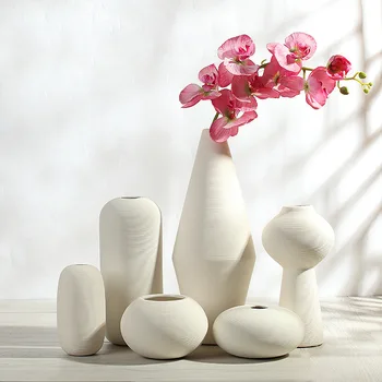 Ustvarjalne keramike, keramike bele vaze Okraski sodobno minimalistično dnevna soba dekoracijo doma pribor cvetlični aranžma darilo