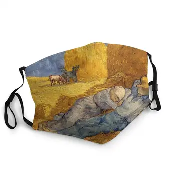 Van Gogh Siesta Stroj Usta Masko Unisex Odraslih Umetniško Delo Masko Dustproof Zaščitni Pokrov Respirator Žarilna