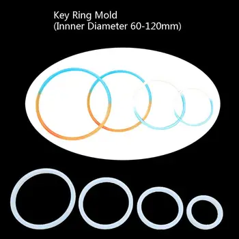 Velika Velikost Zapestnica Keychain Smolo Plesni Vrečko Wristlet Key Ring Plesni Nakit Orodja
