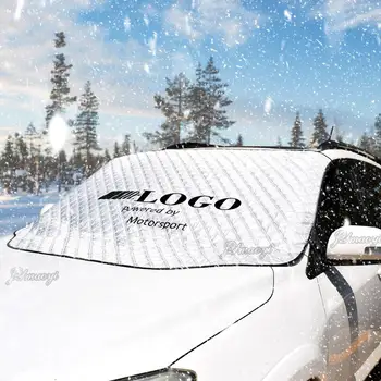 Vetrobransko steklo avtomobila Snežno odejo Za Mercedes AMG Auto Logo Grb Anti Sneg, Zmrzal Ice Blok Odtenek Okno vetrobranskega stekla Dežnik Accessori
