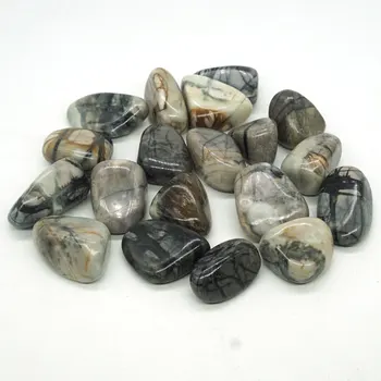 Večino Padle Picasso Jasper Naravni Kamen Poliran Gemstone materiala za Wicca, Reiki, Kristalno Zdravljenje