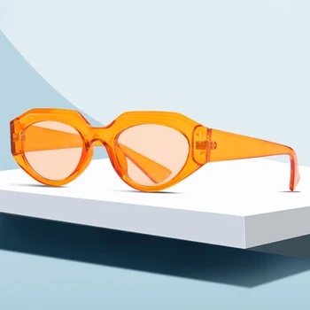 Vintage Luksuzne blagovne Znamke Oblikovalec Mačka Oči, sončna Očala Ženske Moški Modni Majhen Okvir Srčkan Ovalne sončna Očala UV400 Odtenki gafas de sol