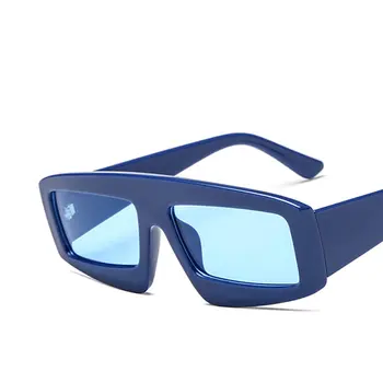 Visoko kakovostne ženske modni 2021 trendovska sončna očala črna rdeča modra bela pravokotnik sončna Očala retro oculos de sol feminino