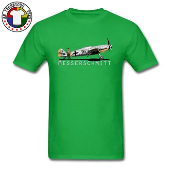 Vojaška Bojna Letala Letalo Tshirts Messerschmitt BF, Natisnjene Na Vrhu T Shirt Smešno Osebno O Vratu Tee Shirt Prevelik XL