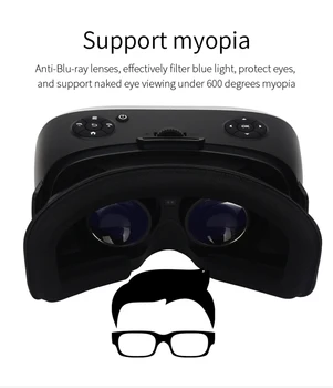 VR integrirano pralni 2K HD WIFI 3D Smart Glasses 3G 16 G Vse V Enem VR Očala V Navidezni Resničnosti Čelada VR Čelada Polje