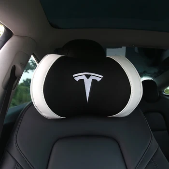 Vratu Blazino za Tesla Model 3 Model S Model X Model Y Mehko Udobno Blazino Vratu Podporo Avtomobilski Sedež Vzglavnik Pribor 1PC
