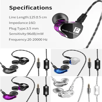 Vrh prodajo v letu 2020 2018 Nove QKZ CK9 V Uho Slušalke Ear Slušalke Stereo Dirka Šport Slušalke Podporo Debelo in Dropshipping