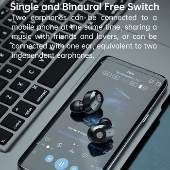 Vroče Brezžične Bluetooth Slušalke V Uho Neboleč Binaural Prosti čas Stereo Digitalni Prikaz Novih TWS Bluetooth Brezžične Slušalke