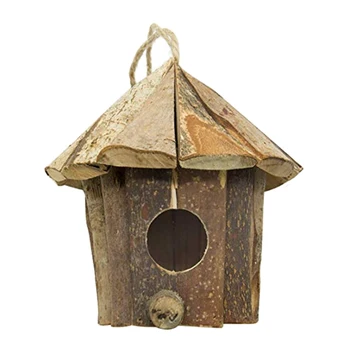 Vroče Prodajo Lesenih Bird House Gnezdo Ročno Prijetno počivališče za Ptice, ki Nudi Zavetje Pred Hladno Vreme Prijazno Ptičje Gnezdo