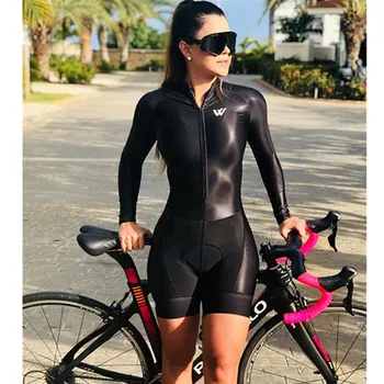 Vvsports kolesarjenje skinsuit obleko z dolgimi rokavi izposoja oblačil žensk ropa ciclismo team racing uniforme obleka, aero mtb jumpsuit