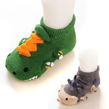 W148 Brezplačna dostava Newborn baby nogavice živali 3D cartoon baby nogavice anti - skid ustvarjalne lutka nogavice tla nogavice