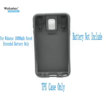 Wubatec 1x Opomba 4 Razširjene Baterije (10000mAh) TPU Ohišje za Samsung Galaxy Note4 N910F N910C N910V N910T N910G (brez Baterije)