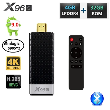 X96 X96S DDR4 4 GB RAM, 32 GB ROM Mini PC Android Smart 9.0 TV Box Amlogic S905Y2 TV Palico Dongle, WiFi, Bluetooth 4K HD Media Player