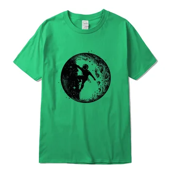 XIN YI Moške Visoko qualitybombaž priložnostne kratek rokav Astronavt prostor plezanje tiskanje o-vratu kul casual moški t-shirt tee majice