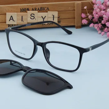 XINZE Nova sončna Očala z Magnetno Sponko na Očala za moške in ženske magnet nastavite ogledalo Optični Kratkovidnost Recept Očala