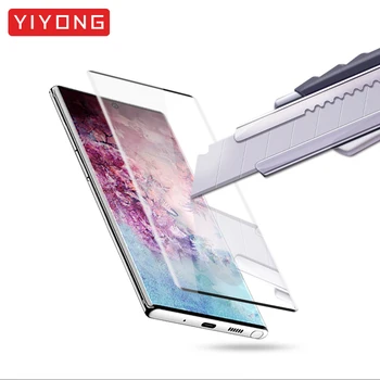 YIYONG 3D Ukrivljen Rob Kaljeno Steklo Za Samsung Galaxy S21 Ultra S21 FE Screen Protector For Samsung Note 20 10 Plus S10 E Lite