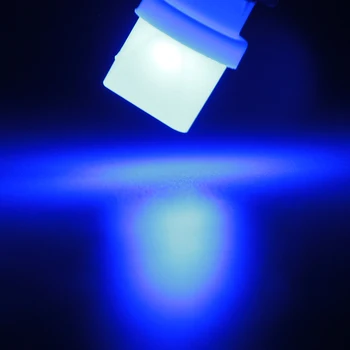 YM E-Svetlo 200X T10 F10 1 SMD Avto Žarnice 168 194 W5W LED Klin Svetlobni Signal Svetila Bela Rdeča Modra Rumena 40Lm Vrata Avtomobila Svetilke