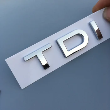 Za Audi A7 A8 A6L V7 TDI 1.9 TDI 2.0 TDI 2.5 TDI 2.7 TDI 3.0 TDI Chrome Emblem Avto Styling Zadaj Prtljažnik Pismo Število Logotip Nalepko
