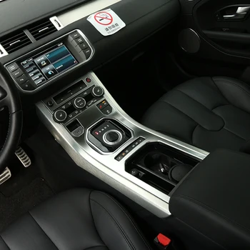 Za Land Rover Range Rover Evoque 2012-2018 sredinski Konzoli Prestavi Plošče ABS Chrome Dekorativni Pokrov Trim Notranja oprema