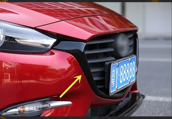 Za Mazda 3 AXELA 2017-2019 Visoko kakovostne ABS Chrome Sprednja maska Dekorativni trak Anti-scratch varstvo Avto styling
