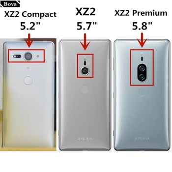 Za Sony XZ2 Luksuzni Deluxe Ultra Tanek aluminij Odbijača Primeru Za Sony Xperia XZ2 Premium / XZ2 Compact + 2 Film (1 Spredaj +Zadaj 1)