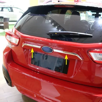 Za Subaru XV Crosstrek 2018 2019 2020 Chrome Prtljažnik, vrata prtljažnika Trakovi Trim Dodatki