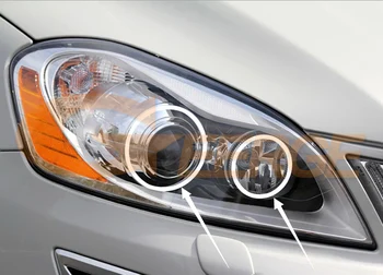 Za Volvo XC60 2008-2012 pred facelift XENON HD Ultra Svetla Dvojno Barvo Switchback Dnevno Svetlobo vključite opozorilne luči SMD LED Angel Eyes